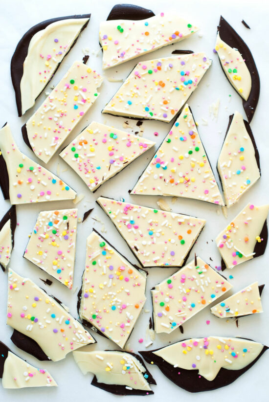 Bark "Girly" au Chocolat Noir & Blanc | Lilie Bakery 1