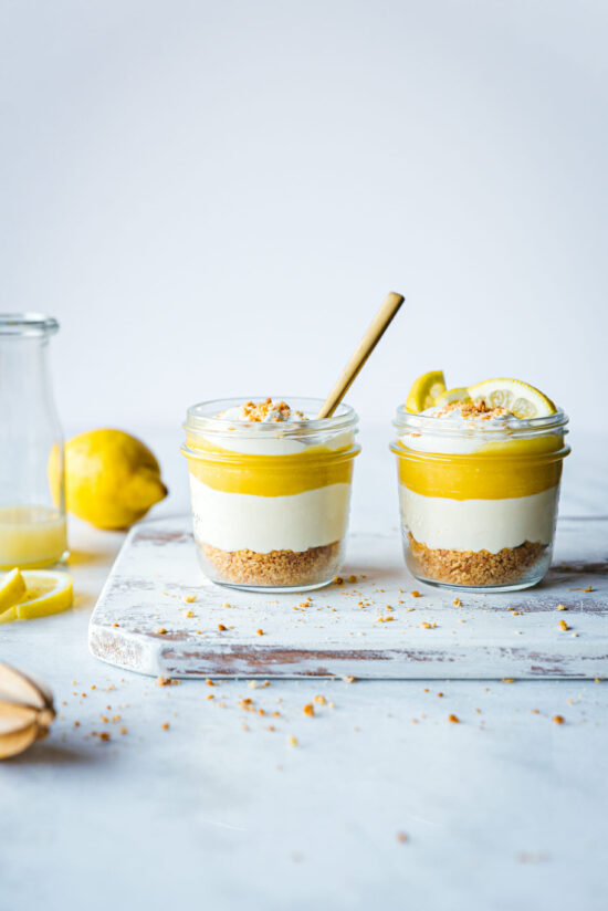 Cheesecakes citron sans cuisson