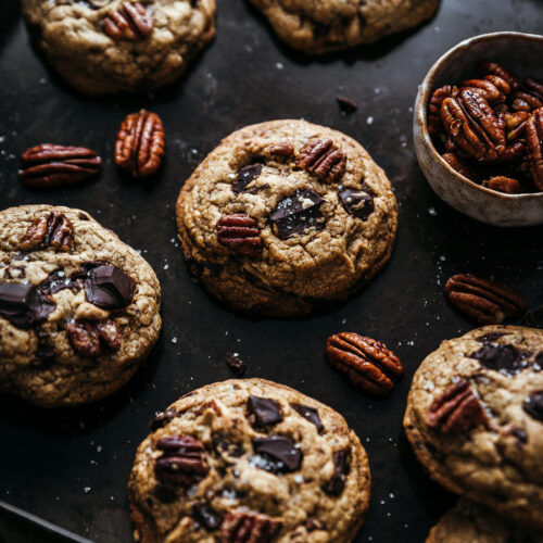 Cookies épeautre chocolat noir pécan - Lilie Bakery