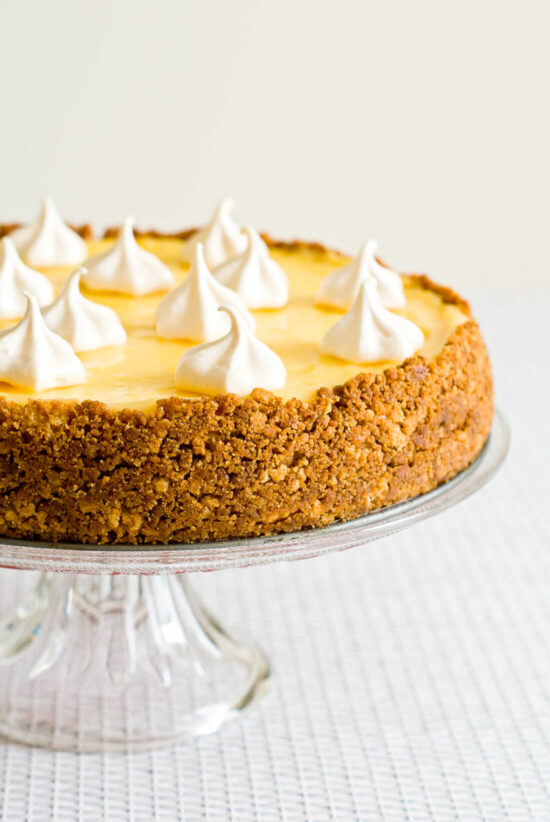 Cheesecake Citron, Lemon Curd et Meringues Croquantes