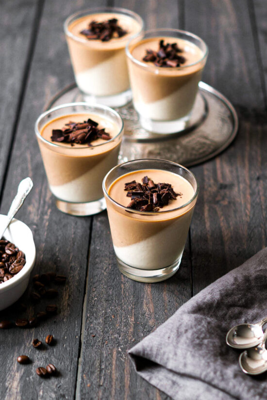 Panna Cotta Café Vanille Penchée