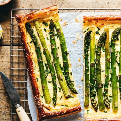 Tarte aux asperges ricotta parmesan - Lilie Bakery