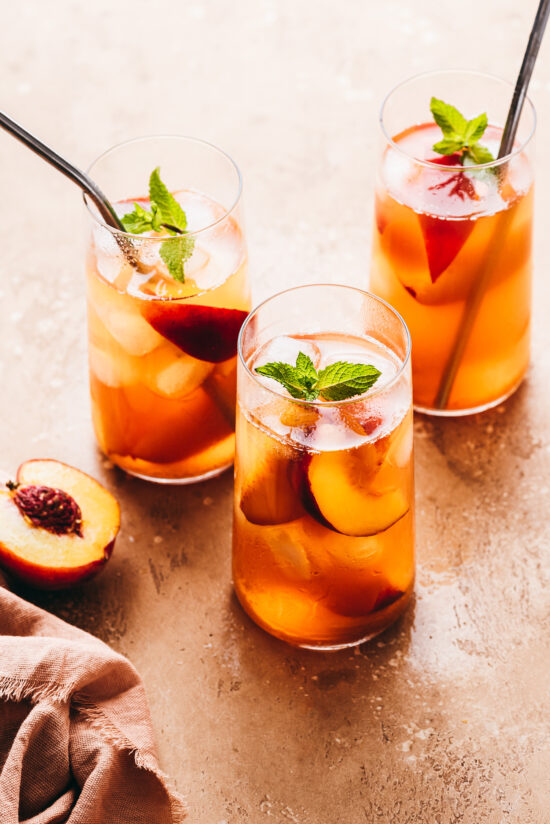 Thé Glacé Maison à La Pêche