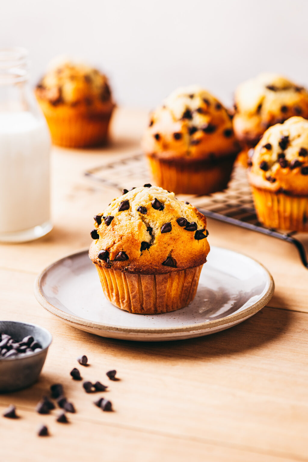 Recette muffins aux pépites de chocolat - Lilie Bakery