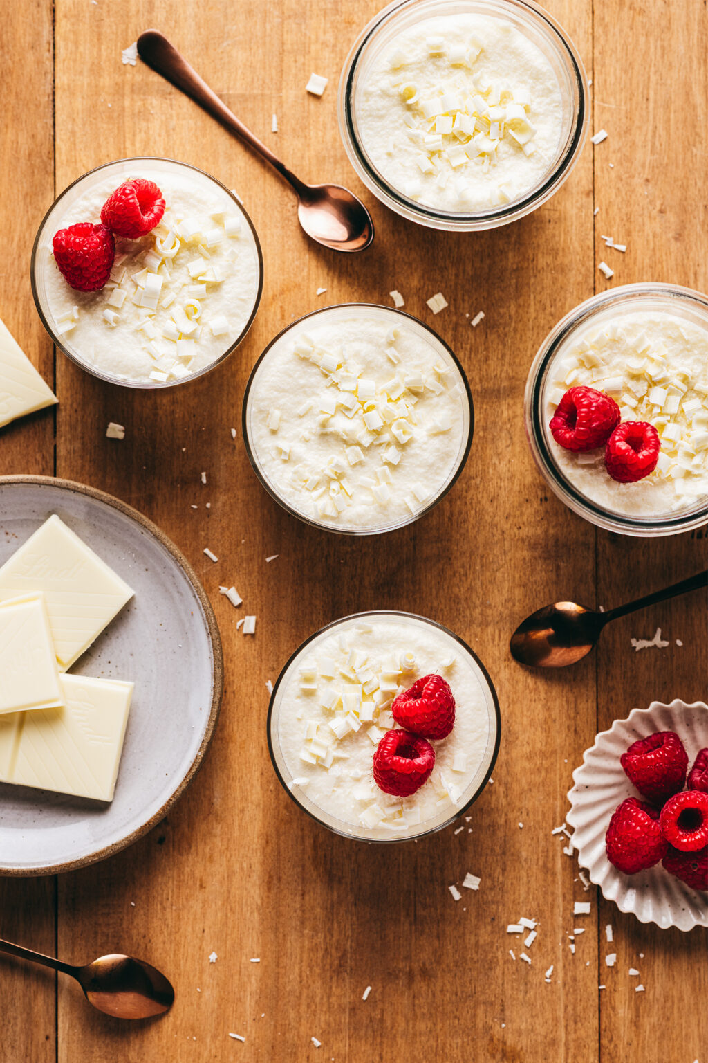 Mousses au chocolat blanc - Lilie Bakery
