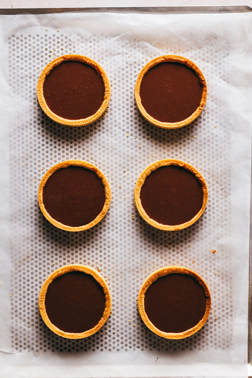 Fond de tarte garnies chocolat - Lilie Bakery